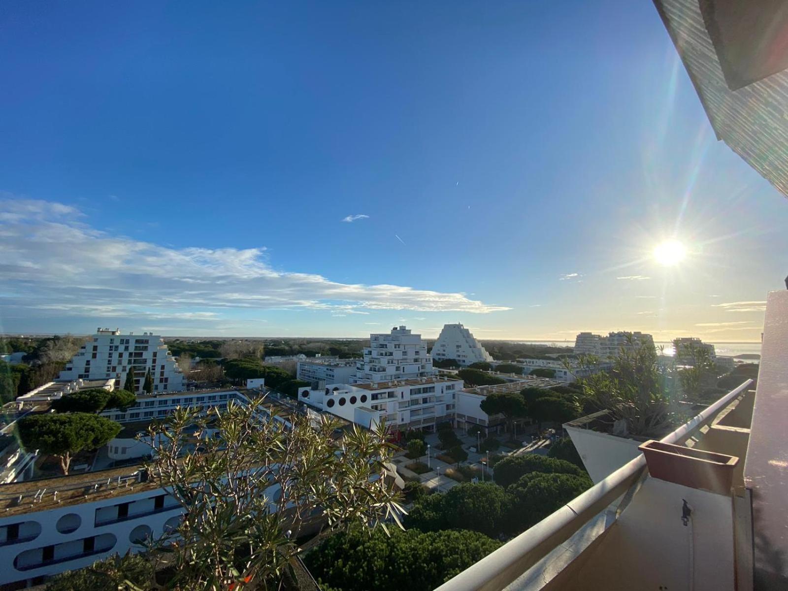 Studio vue panoramique-centre ville La Grande-Motte Esterno foto